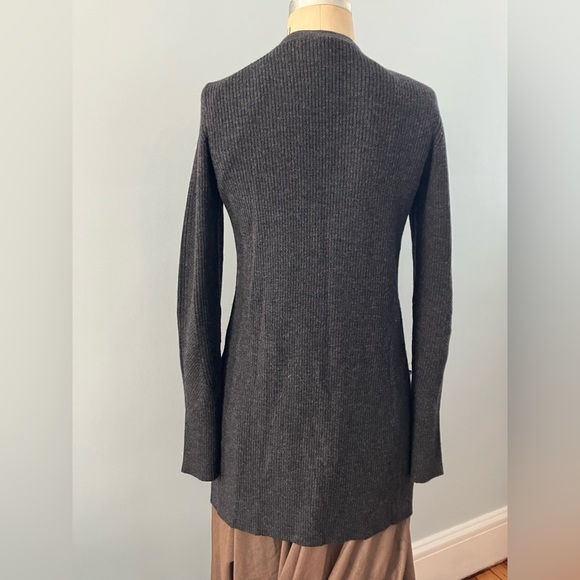 🆕DVF Diane von Furstenberg long V neck wool cardigan size L - Picture 4 of 10